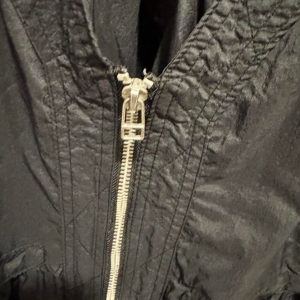 Daily Practice Anthropologie Black Parachute Zip Front Jumper Dress 1X Lagenlook - Picture 2 of 7